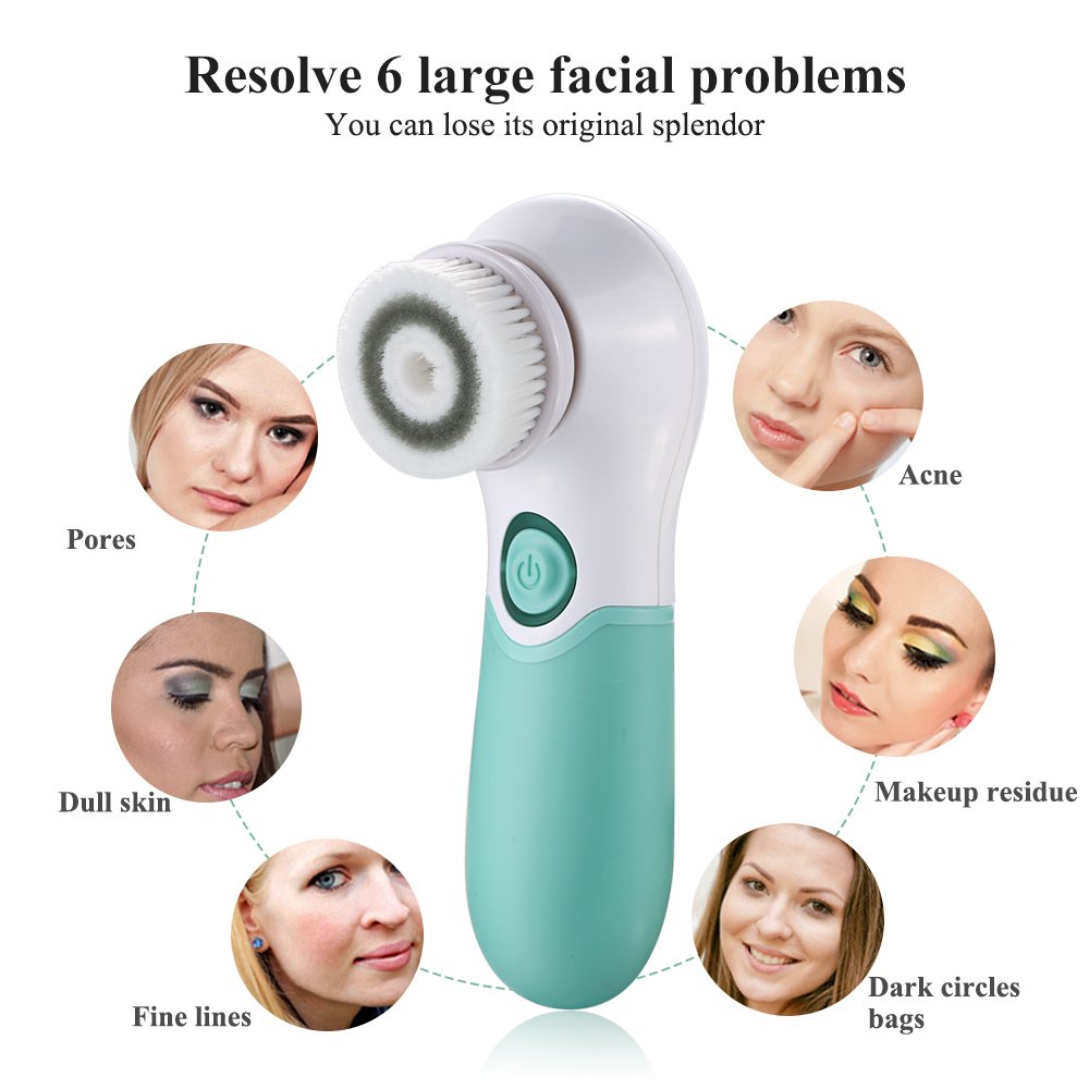 Sonic Facial Cleansing Brush 5-in-1 (USB Rechargeable)