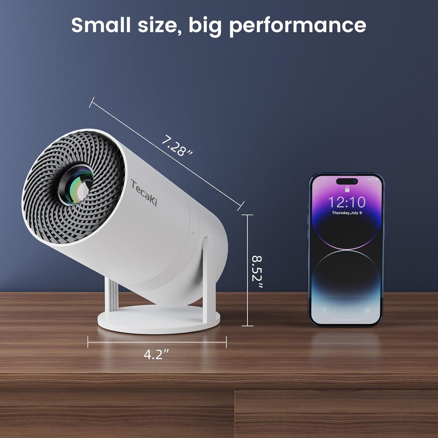 Portable Mini Projector 1080p (Wi-Fi/BT)