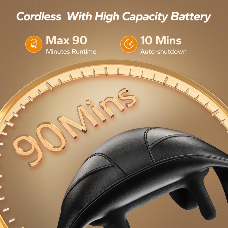 Cordless Neck & Shoulder Massager with Heat – Pain & Stress Relief